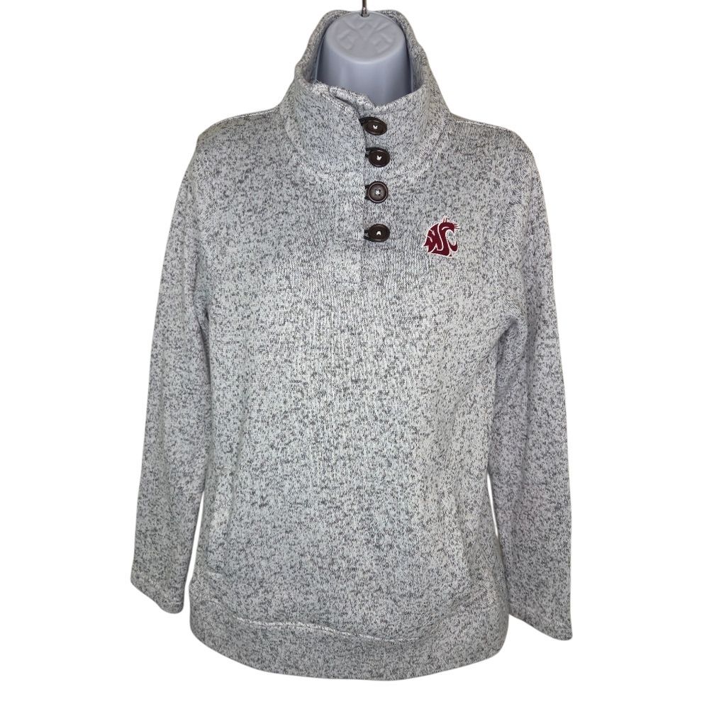 Champion Elite Washington State Cougars Knit Pullover Sweatshirt Size Medium